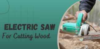 Serra elétrica para cortar madeira