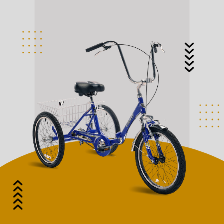Triciclo plegable Westport para adultos KENT