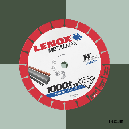 LENOX Tools Cutting Wheel, Diamond Edge, (1972929)