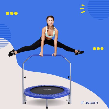 SereneLife draagbare en opvouwbare trampoline mini-rebounder