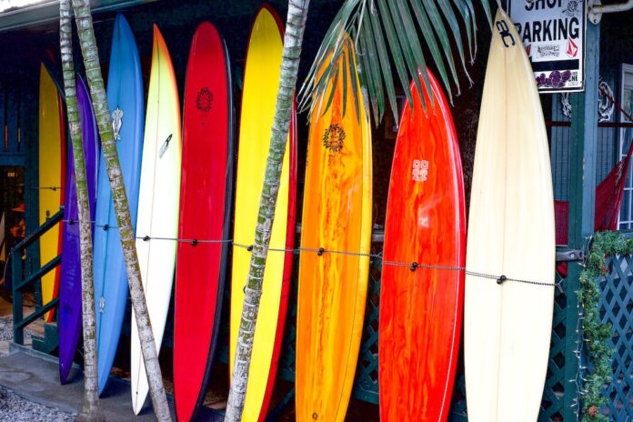 surfing boards